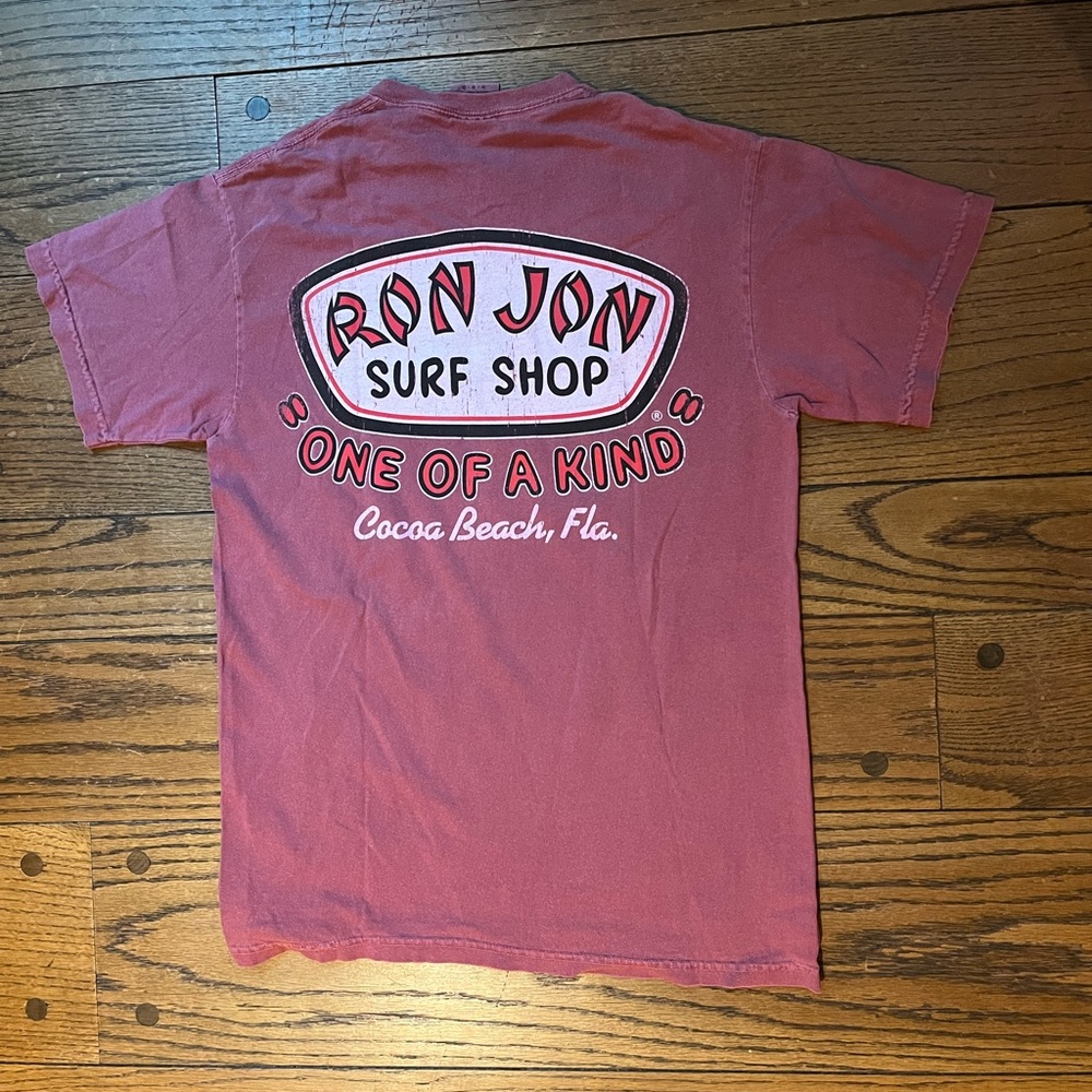 Red Comfort Colors Ron Jon Tee Shirt